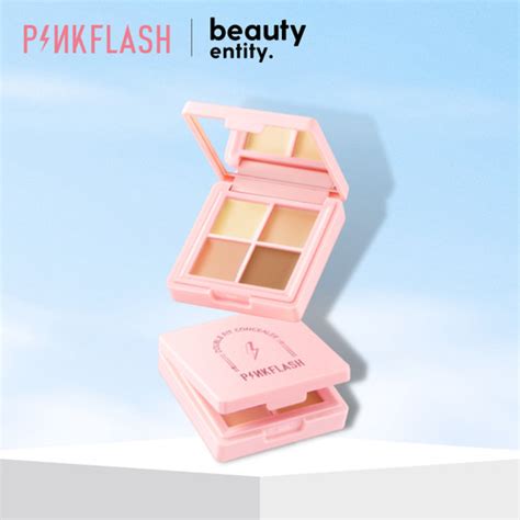 Promo PINKFLASH Double Fit Concealer Palette Flawless High Coverage