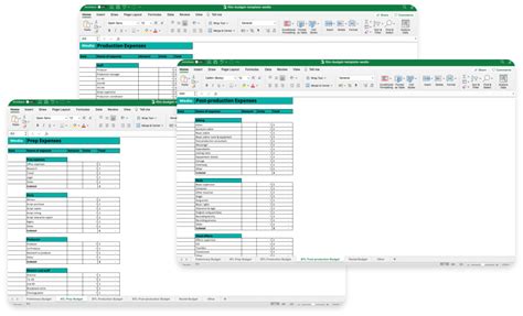 Film Budget Template Excel