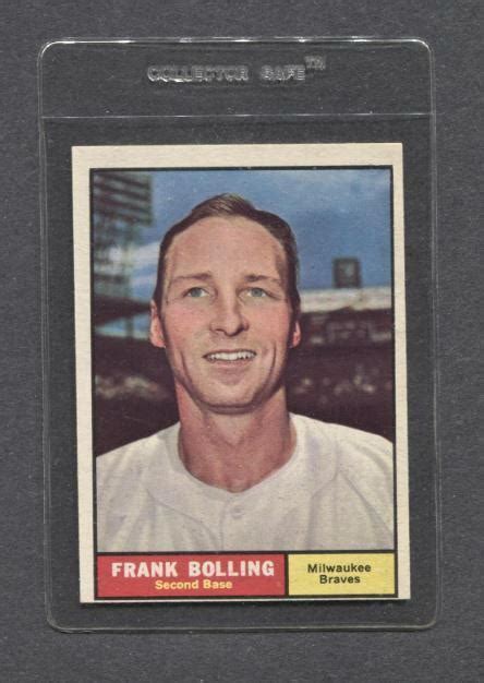 1961 Topps 335 Frank Bolling Braves Ex Mt EBay