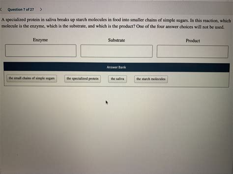 Solved Specialized Proteins In A Saliva Breaks Up Starch Chegg