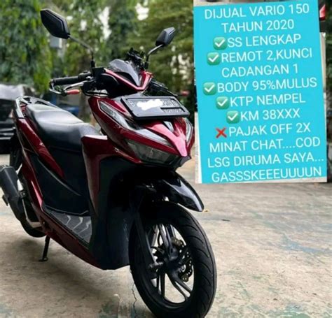 Honda Vario 150 Tahun 2020 Lengkap Motor Di Carousell