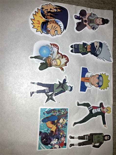 Pcs Stickers Naruto Uzumaki Anime Skateboard Luggage Phone Laptop Car