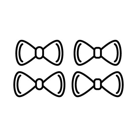 Tie Of Bow Tie Icon Vector Design Templates 40259191 Vector Art At Vecteezy