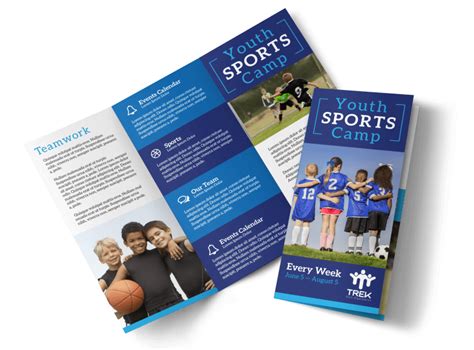 Youth Sports Camp Tri Fold Brochure Template