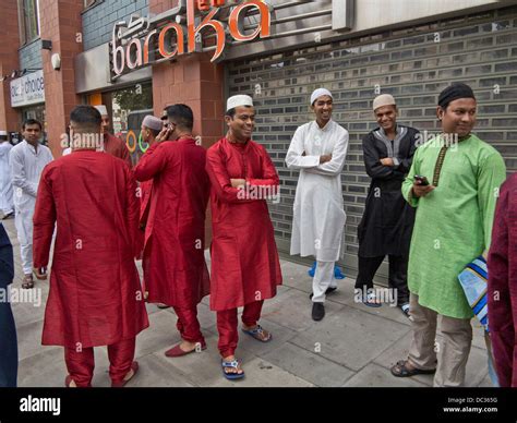 Muslims Celebrate Eid Mubarak At The End Of Ramadan By The East