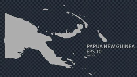 Premium Vector Flat Vector Map Of Papua New Guinea With Borders