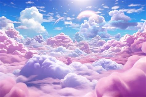 Premium Photo | A beautiful sky full of pink clouds