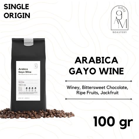 Jual Kopi Arabika Gayo Wine Aceh Sumatra Arabica Coffee Roasted Beans