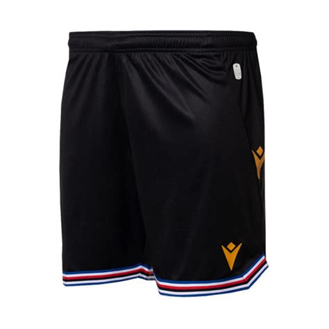 Pantaloncini Macron UC Sampdoria Terza Divisa 2023 2024 Black Fútbol