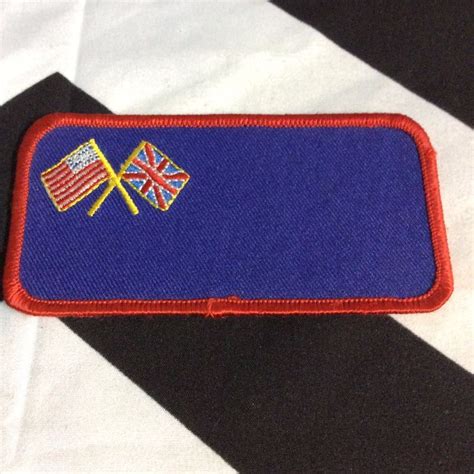 Embroidered Patch – American & British Flags | Boardwalk Vintage