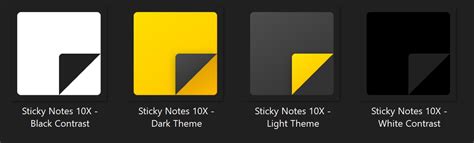 Colorful Windows 10 Icons Sticky Notes Icon Update