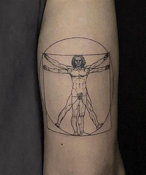 30 Unique Vitruvian Man Tattoos For Your Inspiration Style VP Page 28