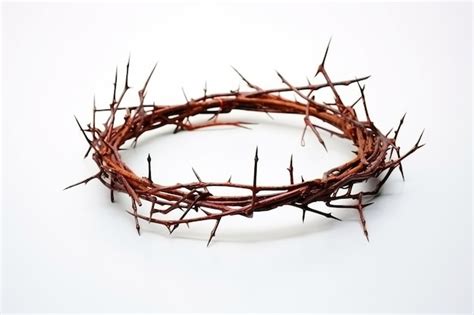 Premium Photo Jesus Crown Of Thorns Good Friday On White Background