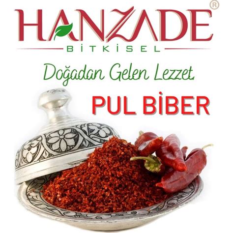 Hanzade Bitkisel İnce Pul Biber Orta Acılı 100 gr Fiyatı