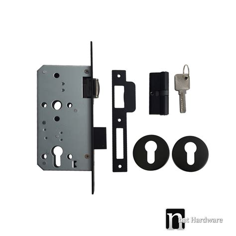 Round Plated Black Roller Mortice Lock Nbat Hardware