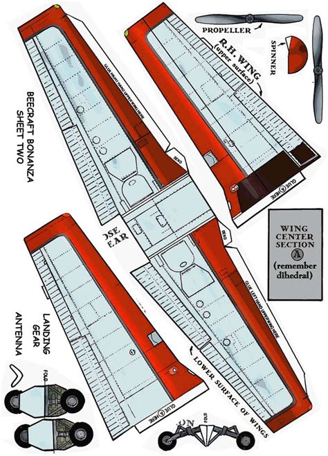 Papercraft 3D Paper Airplane Templates