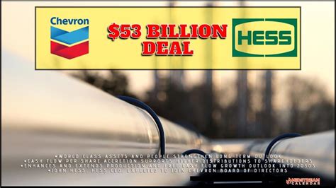 BREAKING 53 Billion Deal Chevron Announces Agreement To Acquire