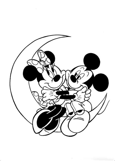 Malvorlage Micky Und Minnie Maus Zum Mond Kostenlose Malvorlagen