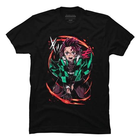 Tanjiro Demon Slayer Kimetsu Anime Unisex T Shirt Teeruto Shirts