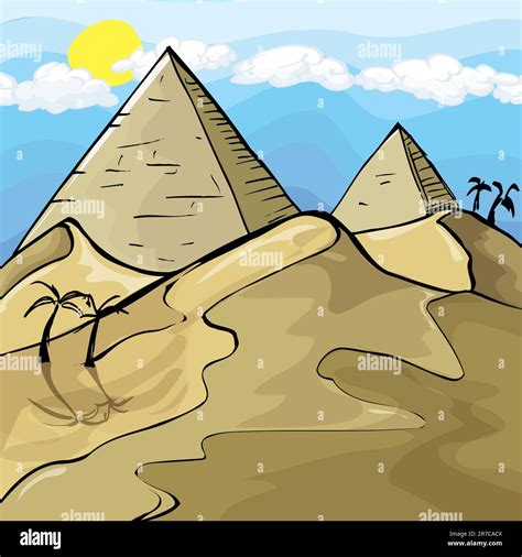 Egyptian Pyramids Stock Vector Images Alamy