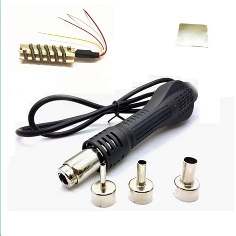 Hot Air Solder Gun Handle For 8586 858D GORDAK 958D 968 Rework Soldering Station 8 Pin 3 PCS