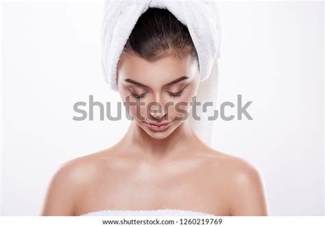 Pretty Girl Dark Wet Hair Nude Stock Photo Shutterstock