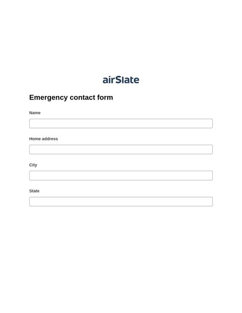Emergency contact form Pre-fill Dropdowns from Office 365 | airSlate