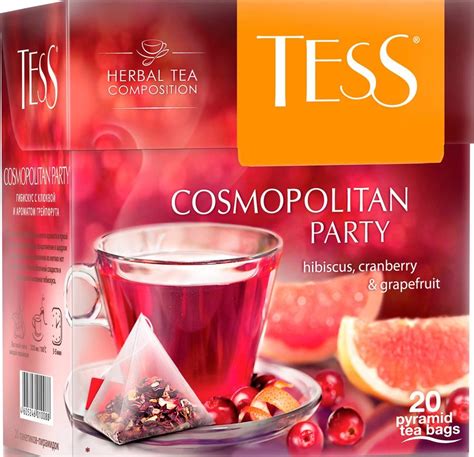 4605246010088 Чай черный "TESS" гибискус, шиповник, клюква пак ...