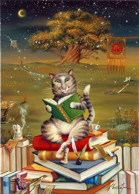 Читающие коты | Кот и кошка