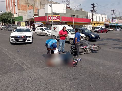 Choque Deja A Motociclista Herida En El Centro De Monterrey