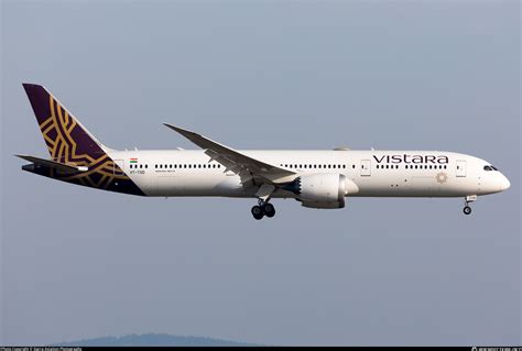 VT TSD Vistara Boeing 787 9 Dreamliner Photo By Sierra Aviation