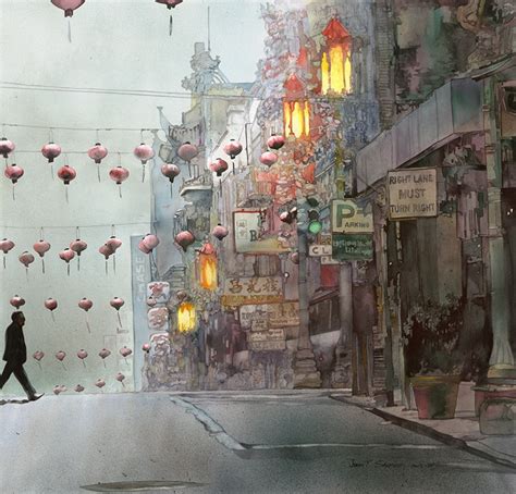 John Salminens Watercolor Paintings Of Urban Landscapes Amusing Planet