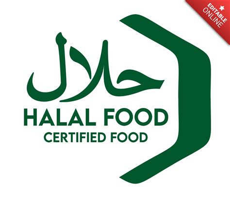 Halal Food Islamic Logo Design Template Free Design Template