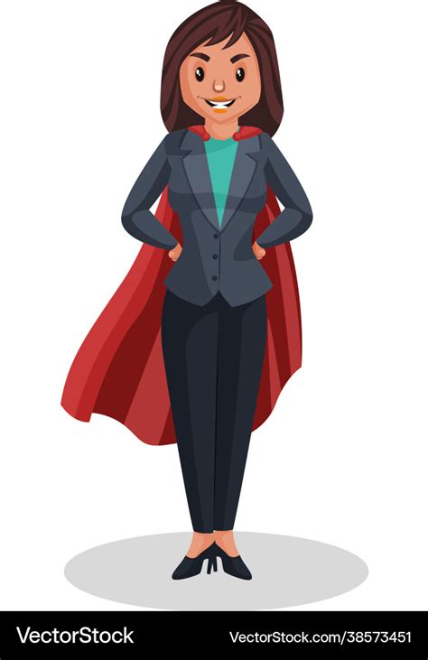 Hr Manager Cartoon Character Royalty Free Vector Image