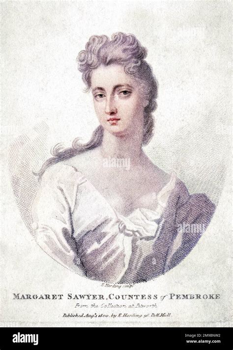 Margaret Nee Sawyer Countess Of Pembroke And Montgomery First Wife Of