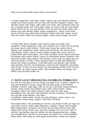 Manfaat Biologi Dalam Berbagai Bidang PDF