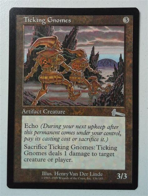 Ticking Gnomes Uncommon Magic MtG X1 Urza S Legacy SP EBay