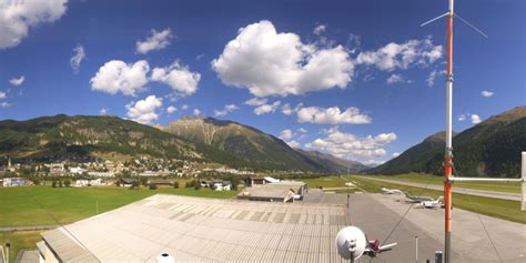 Webcam Samedan: roundshot 360° Panorama Engadin Airport