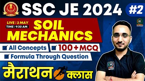 Ssc Je Soil Mechanics Marathon All Concepts Questions Practice