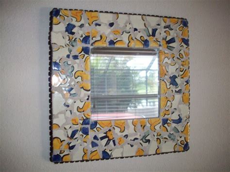 Items Similar To Mexican Tile Mosaic Mirror Sunburst This