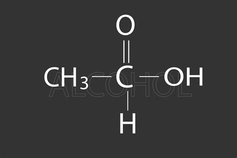 Alcohol molecular skeletal chemical formula 37960245 Vector Art at Vecteezy