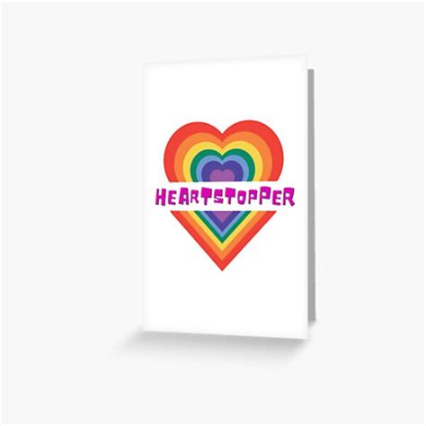 Heartstopper Sweater Veryunhinged Pride Rainbow Colors Greeting Card