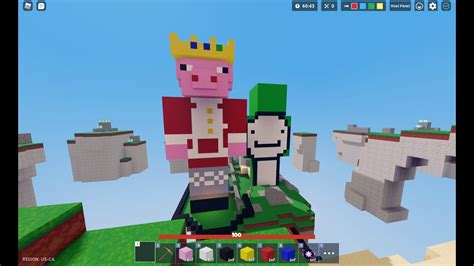 I Build A Technoblade Statue In Roblox Bedwars YouTube