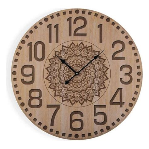 Horloge Murale En Bois Mandala Maison Du Bois