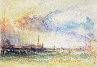 Storm at Sunset, Venice | J. M. W. Turner | Painting Reproduction 14568 ...