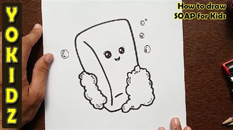 How To Draw Soap For Kids Youtube