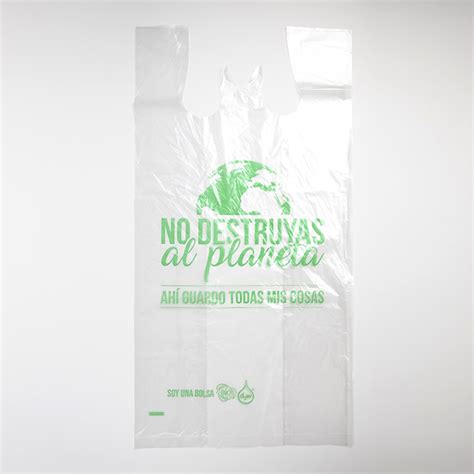 Bolsa Biodegradable De Camiseta Grande Desechables Biodegradables