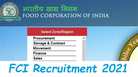 Fci Recruitment 2021 Bumper Vacancy For These Posts Apply For 5th