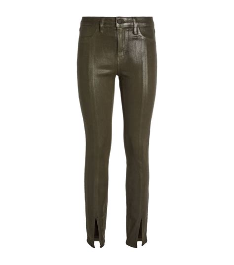 L Agence Coated Jyothi High Rise Skinny Jeans Harrods US