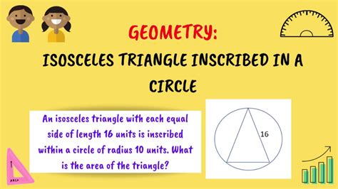 Geometry Area Of Isosceles Triangle Inscribed In A Circle Gre Gmat